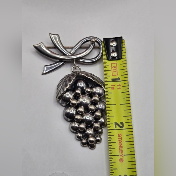 Vintage John L Denmark Grape Bunch Pin Brooch